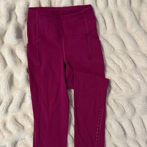 Lulu Lemon Magenta Leggings